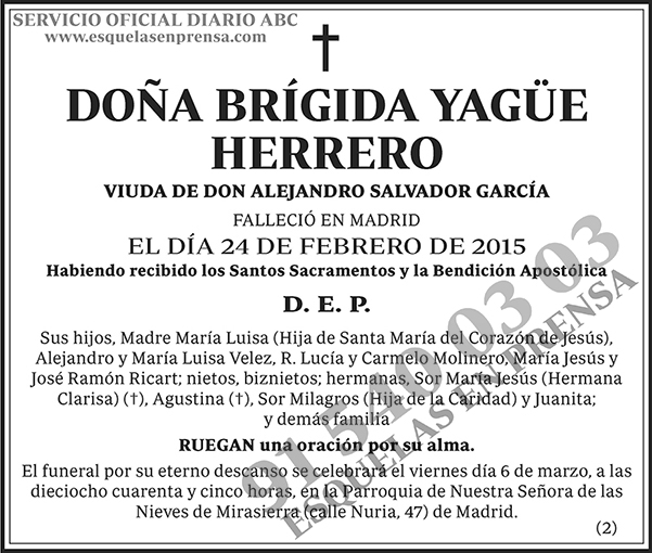 Brígida Yagüe Herrero